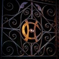 Dark Cemetery Ironwork Royalty Free Stock Photo