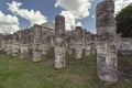 Detail of Mayan columns Royalty Free Stock Photo
