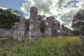 Detail of Mayan columns 2 Royalty Free Stock Photo