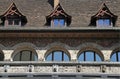 Detail of medieval building, Zurich, Switzerland.