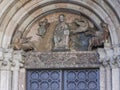 detail of Medieval Cathedral of San Vigilio Dome Gothic style, Trento , Italy Royalty Free Stock Photo