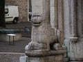 detail of Medieval Cathedral of San Vigilio Dome Gothic style, Trento , Italy Royalty Free Stock Photo