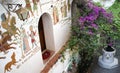 Medieval frescoes at upper Sperlonga, Italy. Royalty Free Stock Photo