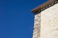 Detail of mediterranean country house made of stone on a sunny d Royalty Free Stock Photo