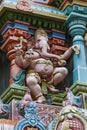 Detail of Meenakshi Temple in Madurai, India