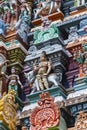 Detail of Meenakshi Temple in Madurai, India