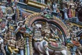 Detail of Meenakshi Temple in Madurai, India