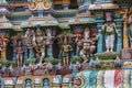 Detail of Meenakshi Temple in Madurai, India