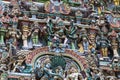 Detail of Meenakshi Temple in Madurai, India