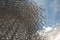 Detail of Megastructure made of Aluminium Beehive