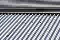 Detail of a metal clad building Royalty Free Stock Photo
