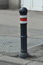 Metallic bollard Royalty Free Stock Photo