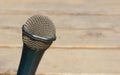 Microphone detail outdoors Royalty Free Stock Photo