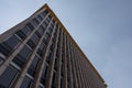 Detail of a mid-19th century skyscraper with large windows Royalty Free Stock Photo