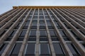 Detail of a mid-19th century skyscraper with large windows Royalty Free Stock Photo