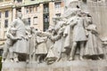 Detail of the MihÃ¡ly VÃ¶rÃ¶smarty statue in Budapest