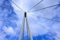 Detail of Millenium bridge Royalty Free Stock Photo