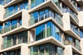 Detail of a modern apartment building Royalty Free Stock Photo