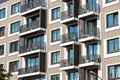 Detail of a modern apartment building Royalty Free Stock Photo