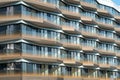 Detail of a modern apartment house in Berlin Royalty Free Stock Photo