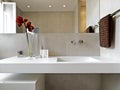 Detail of modern bathroom