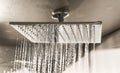 Modern ceiling shower in monochrome Royalty Free Stock Photo