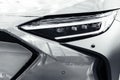 Detail of a modern car. Head light Royalty Free Stock Photo