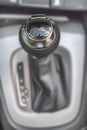 Detail of modern car interior automatic transmission car Royalty Free Stock Photo