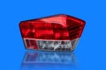 Detail of the modern car tail lights Royalty Free Stock Photo