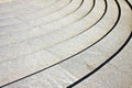 Detail of a modern curved stone staircase Royalty Free Stock Photo