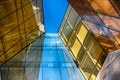 Modern glass building in abstract Royalty Free Stock Photo