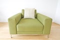Detail of a modern green armchair Royalty Free Stock Photo