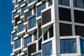 Detail of a modern high-rise apartment building Royalty Free Stock Photo