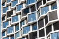 Detail of a modern high-rise apartment building Royalty Free Stock Photo