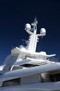 Detail of modern luxury yacht