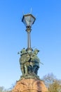 Detail of Moltke Bridge in Berlin