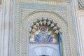 Detail of The monastery Curtea de Arges, orthodox church, outdoor courtyard. Royalty Free Stock Photo