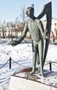 Detail of the monument `The children victims of adult vices`, Bolotnaya Square, Moscow Royalty Free Stock Photo