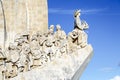 Detail of Monument Descombrimentos Lisbon, Portugal Royalty Free Stock Photo