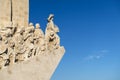 Detail of the Monument of the Discoveries PadrÃÂ£o dos Descobrimentos in the banks of the Tagus River in Lisbon