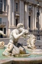 Detail of the Moor Fountain at Piazza Navona in Rome