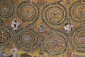 Detail of the mosaic in the Apse in the Basilica of Saint Clement. Rome, Italy Royalty Free Stock Photo