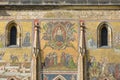 Detail of mosaic on the facade of the Cathedral of Saints Vitus Royalty Free Stock Photo