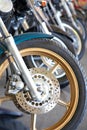 Detail of motorcycle Royalty Free Stock Photo