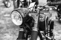Detail of motorcycle BMW R51/3, Royalty Free Stock Photo