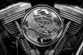 Detail of motorcycle Harley-Davidson Royalty Free Stock Photo