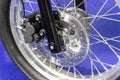 Detail Motorcycle wheel in black with ABS brakes