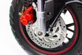 Detail Motorcycle wheel and Disc Brake ABS brakes