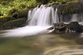 Detail of mountail stream in autumn season