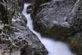 Detail of mountain waterfall in Apuseni Royalty Free Stock Photo